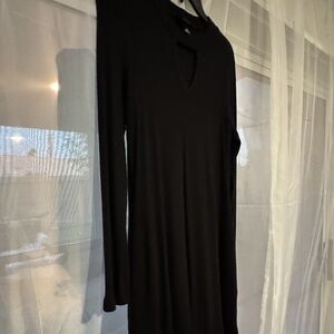 IZ Byer Black Knit Dress | Long Sleeve Sweater Dress